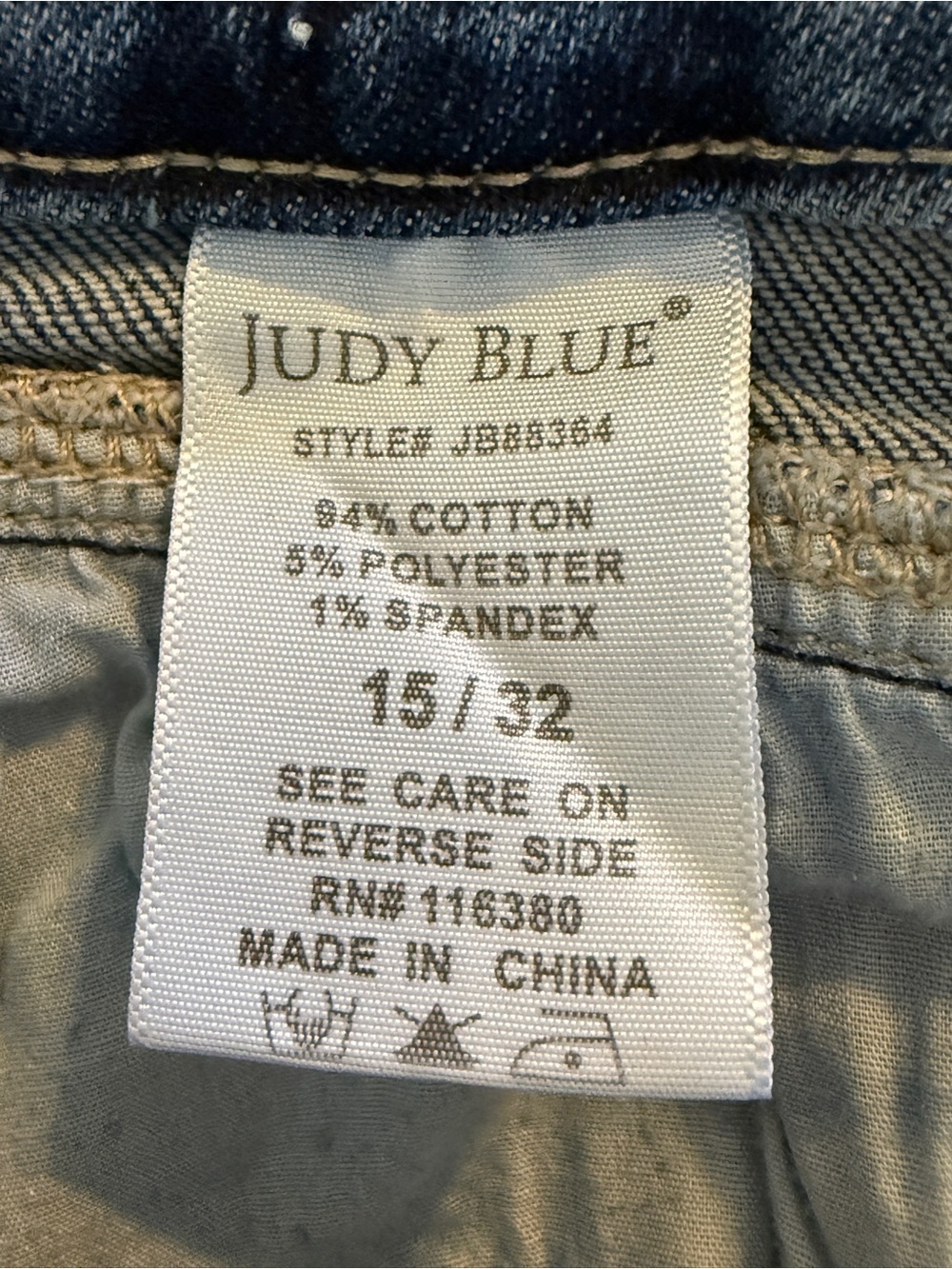 Judy Blue JB88384 Medium Wash High Rise Skinny Jeans Size 15/32 Stretch Denim - Picture 9 of 14
